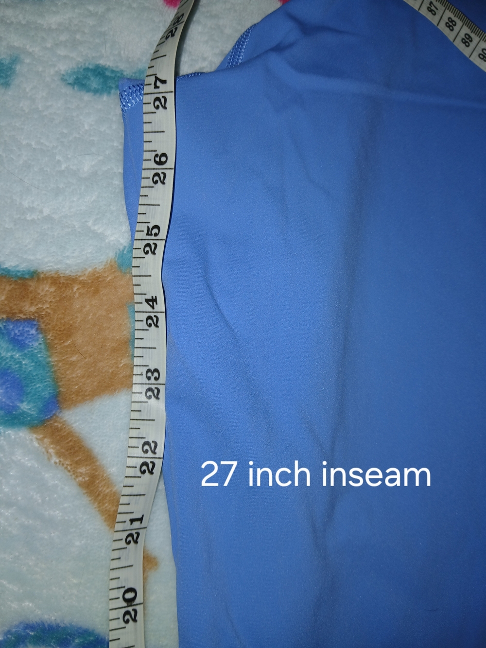 NWOT Lululemon Fast and Free HighRise Tight 27" *5-Pocket Blue Nile Size 14 - Picture 9 of 13